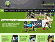 Tablet Screenshot of footballfactoryja.com